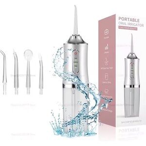 Portable Oral Irrigator Water Flosser - Silver